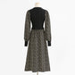 Versatile wool dress design sense of minority corduroy temperament bottomed skirt  2275