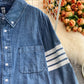 Manteau chemise ample mi-long en denim pour femme, version coréenne 1687