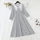 Korean patchwork Floral Dress  2244