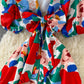 French retro V-neck Floral Dress  2923