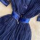 Leichtes besticktes Netzkleid im reifen Stil 2990