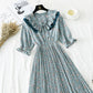 French minority Flower Chiffon Dress   2135