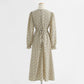 Foreign style aging floral skirt shows thin temperament tea break Chiffon  2315