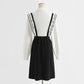 College style knitted dress color matching, aging and slimming  2318