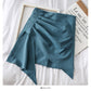 Irregular Ruffle ruffled Hip Wrap Skirt  2617
