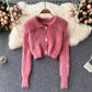 Sanfter und fauler Stil neuer Mohair-Strick 1605