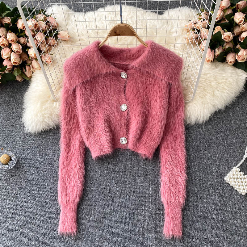 Sanfter und fauler Stil neuer Mohair-Strick 1605