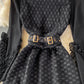 Round neck waist Ruffle Dress  3003