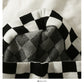 Korean Plaid elastic waist thin split knit one-step skirt  2526