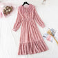 Women's chiffon dress with French retro super fairy skirt  2374