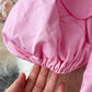 Ruffle bubble sleeve stem orange first love skirt Mori short skirt  3343
