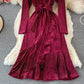 Narrow waist, slim fit, Hip Wrap, fishtail long skirt  3085