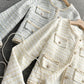 Xiaoxiangyi cardigan coat new tweed coat  1552