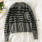 Sweater crew neck single breasted cardigan  1954
