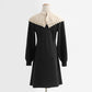 The new baby collar knitted skirt is thin with a bottomed sweater skirt  2444
