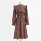 Slim skirt French floral skirt length skirt  2443