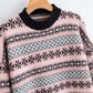 Pull ample à col roulé pour femme 1359