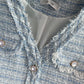 Temperament celebrity small fragrance tweed short coat female  1637