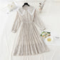 French tea break lace doll neck pleated fairy Chiffon Skirt  2262