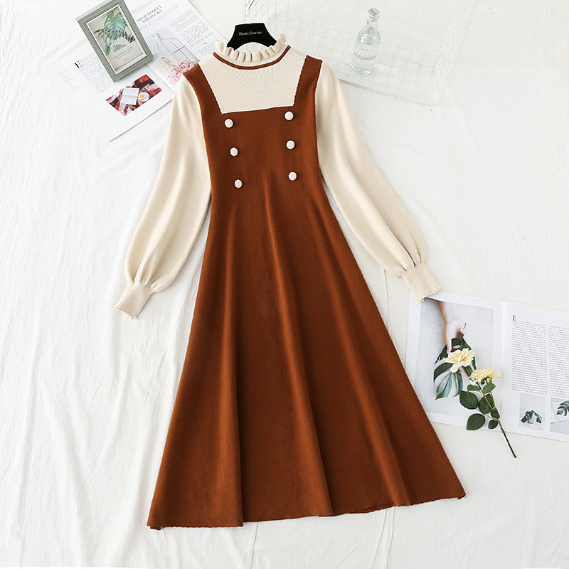 Slim temperament, double breasted fashion, age reducing bottom skirt, female  2407