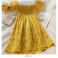 Bow neckline off shoulder high waist dress  2706