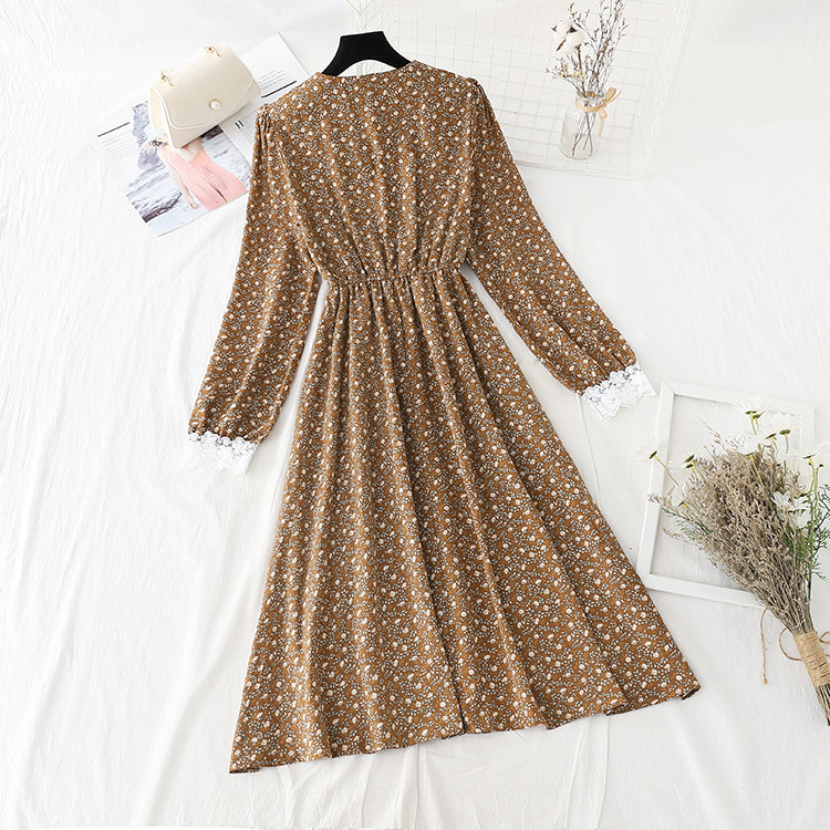 New style, light mature style, thin skirt, stitched lace bottomed skirt  2413