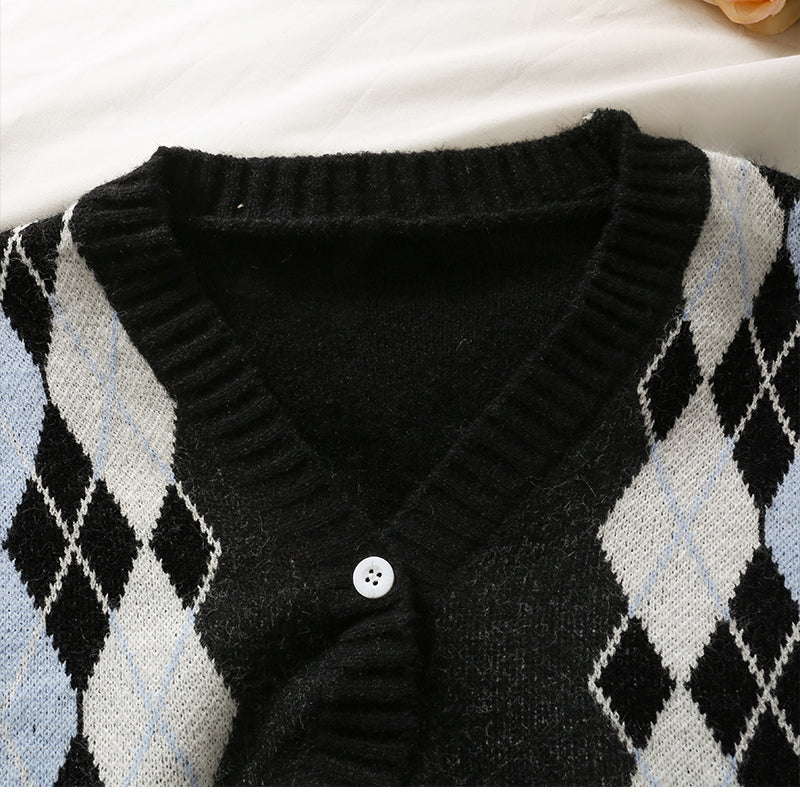 Knitwear women's autumn decoration slim V-neck versatile sweater  1955
