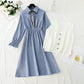 Knitted vest corduroy dress sweet college style fashion suit skirt two-piece set  2307