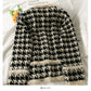 Hong Kong style retro, loose and thin, thousands of birds are especially suitable for women  2089