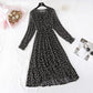 French retro Floral Dress Chiffon Dress fairy super fairy series  2376