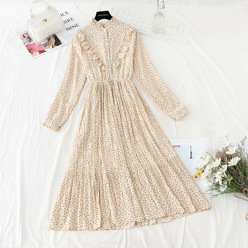 New style with long coat and French pleated skirt inside  2401