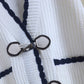 Cardigan, pull ample, haut boutonné en corne 1402