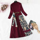 Knitted dress new women's autumn and winter French Retro  2134