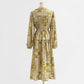 Floral dress gentle temperament national style thin bottomed dress  2327