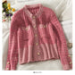 Pull femme col rond cardigan simple boutonnage coupe slim 1827