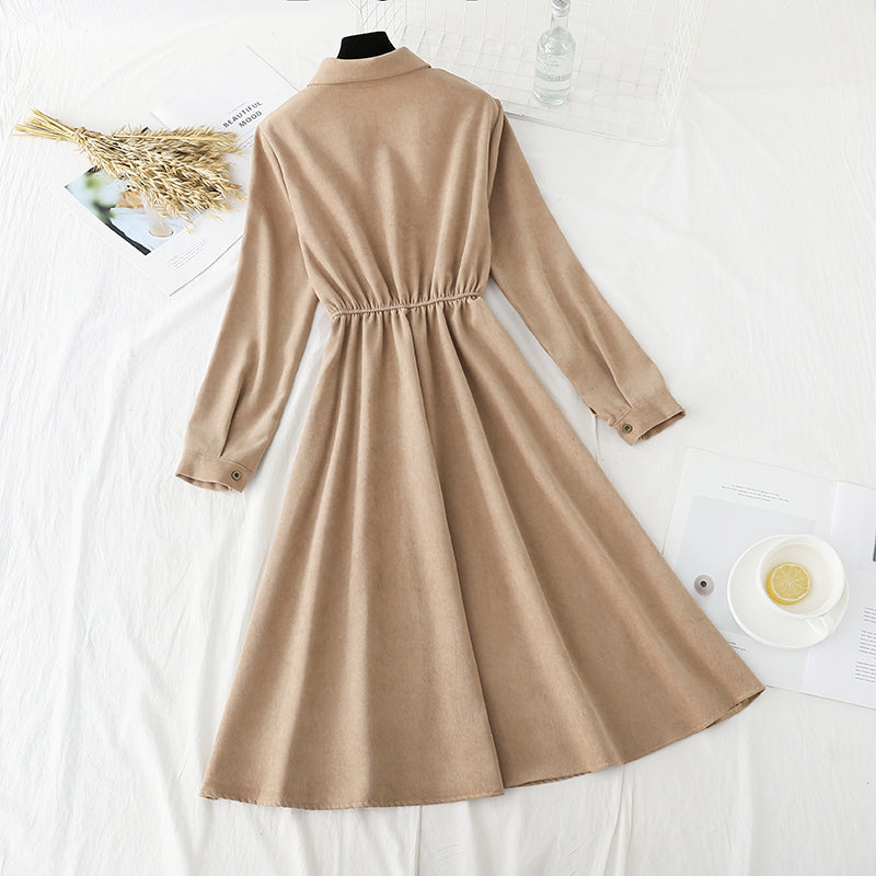 Slim dress in spring and autumn with temperament slim skirt  2139