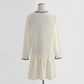 Long sleeves show thin temperament, small black skirt reduce age, foreign style tea break  2427