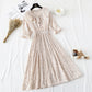 Vintage Floral Chiffon Dress  2193