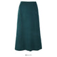 Hong Kong style retro elastic waist thin medium length skirt  2606