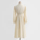Dress long sleeve lace fairy skirt French V-neck  2283