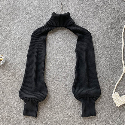 Stricktop mit Hängekragen im Herbst- und Winterdesign 1581