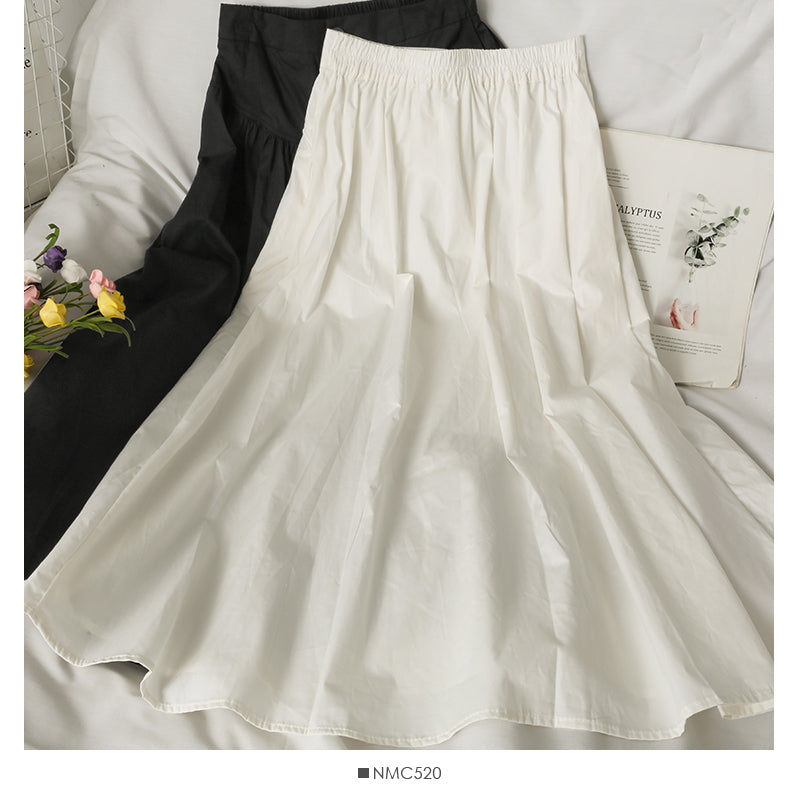 Jupe mi-longue slim polyvalente de style étranger 2640