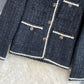 Lady xiaoxiangfeng tweed knitted coat  1668