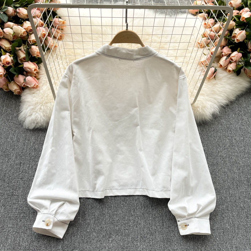 Early autumn jacket cardigan short coat female  1541