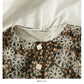 Hong Kong Vintage printed round neck single breasted cardigan top women's jacket  2115