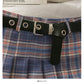 Gradient Plaid high waist thin pleated A-line skirt for women  2655