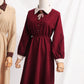 College red long sleeved dress  2394