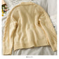 Pull manteau femme nouveau cardigan simple boutonnage pull col V 1837