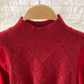 Gestricktes, zweiteiliges, langärmliges, gestricktes, genähtes Kordkleid in A-Linie 3365