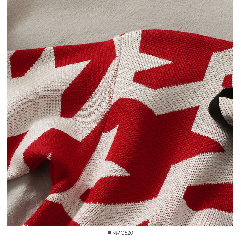 Sweet and versatile bow knot round neck single breasted sweater women  1988